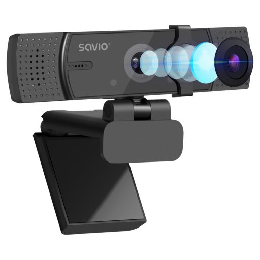 Savio CAK-05 webkamera 3,7 MP 2560 x 1440 pixelek USB Fekete