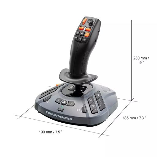 Thrustmaster SimTask FarmStick Fekete Repülőbot Analóg/digitális PC, PlayStation 5