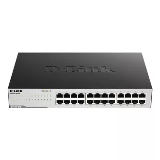   D-Link GO-SW-24G Beállítást nem igénylő (unmanaged) L2 Gigabit Ethernet (10/100/1000) 1U Fekete