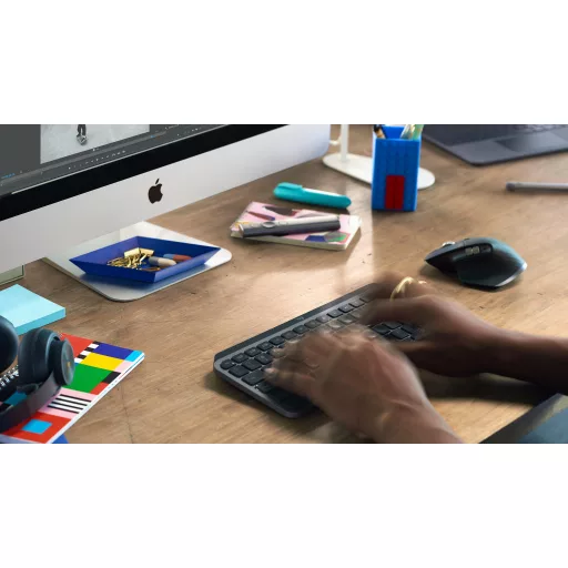 Logitech Master MX Keys Mini billentyűzet Irodai RF vezeték nélküli + Bluetooth QWERTZ Német Grafit