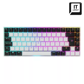   Sharkoon SKILLER SGK50 S3 billentyűzet Játék USB QWERTY Olasz Fehér