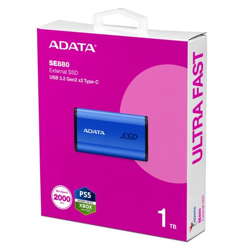 ADATA SE880 1 TB USB C-típus 3.2 Gen 2 (3.1 Gen 2) Kék