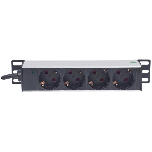 Intellinet 714020 áramelosztó egység (PDU) 4 AC kimenet(ek) 1U Szürke