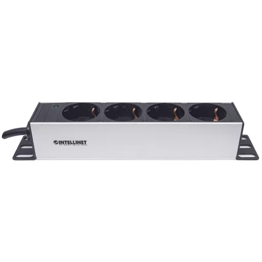 Intellinet 714020 áramelosztó egység (PDU) 4 AC kimenet(ek) 1U Szürke