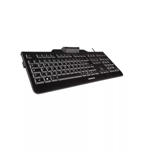 CHERRY KC 1000 SC billentyűzet Irodai USB AZERTY Francia Fekete