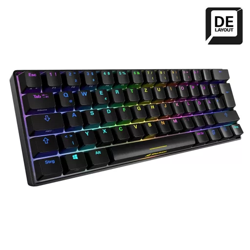 Sharkoon SKILLER SGK50 S4 billentyűzet Játék USB QWERTZ Német Fekete