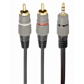 Gembird CCA-352-2.5M audio kábel 2,5 M 2 x RCA 3.5mm Fekete