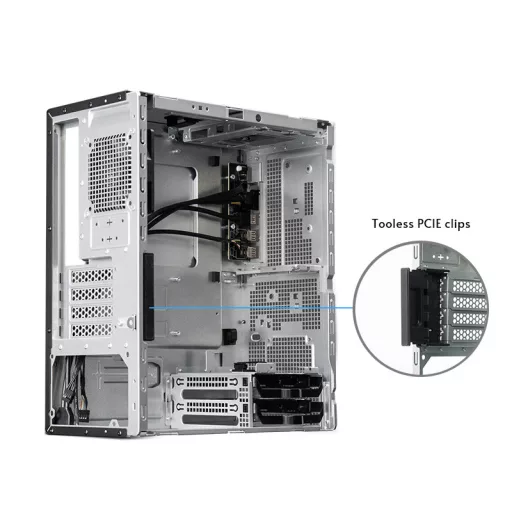 Chieftec Midi Tower BS-20B-OP, Schwarz o.NT Fekete