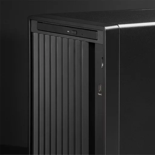 Chieftec Midi Tower BS-20B-OP, Schwarz o.NT Fekete