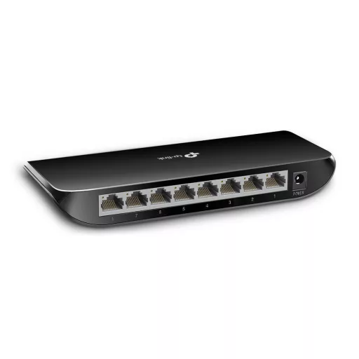 TP-Link TL-SG1008D Beállítást nem igénylő (unmanaged) Gigabit Ethernet (10/100/1000) Fekete