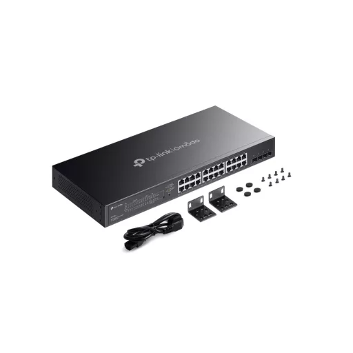 TP-Link Omada SG2428LP hálózati kapcsoló Vezérelt L2/L2+ Gigabit Ethernet (10/100/1000) Ethernet-áramellátás (PoE) támogatása Szürke