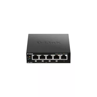   D-Link DGS-1005P/E hálózati kapcsoló Beállítást nem igénylő (unmanaged) Gigabit Ethernet (10/100/1000) Ethernet-áramellátás (PoE) támogatása Fekete