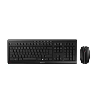   CHERRY Stream Desktop Recharge billentyűzet Egér mellékelve Univerzális Vezeték nélküli RF QWERTZ Svájc Fekete