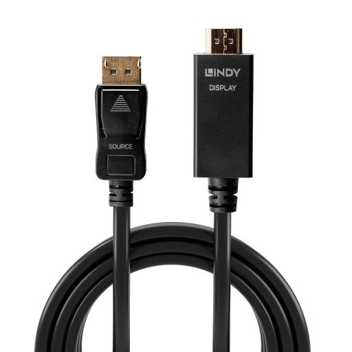 Lindy 36922 video átalakító kábel 2 M DisplayPort HDMI A-típus (Standard) Fekete