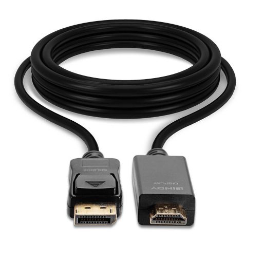 Lindy 36922 video átalakító kábel 2 M DisplayPort HDMI A-típus (Standard) Fekete