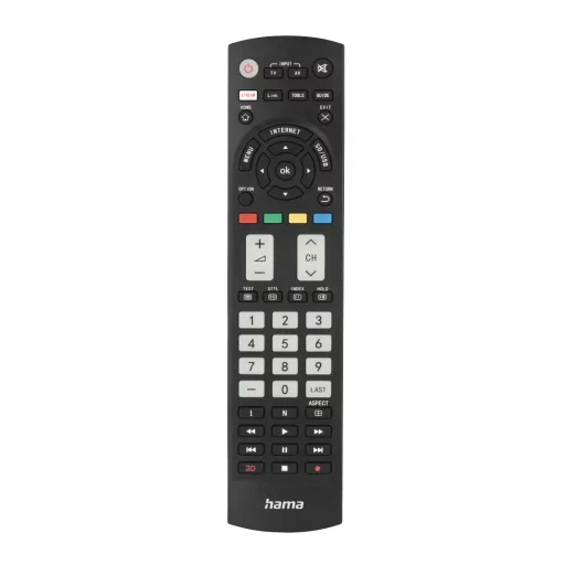 Hama 00221064 távirányító Vezeték nélküli infravörös TV Nyomógombok