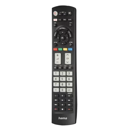 Hama 00221064 távirányító Vezeték nélküli infravörös TV Nyomógombok