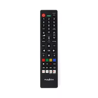  Nedis TVRC45PASHBK távirányító Vezeték nélküli infravörös TV Nyomógombok
