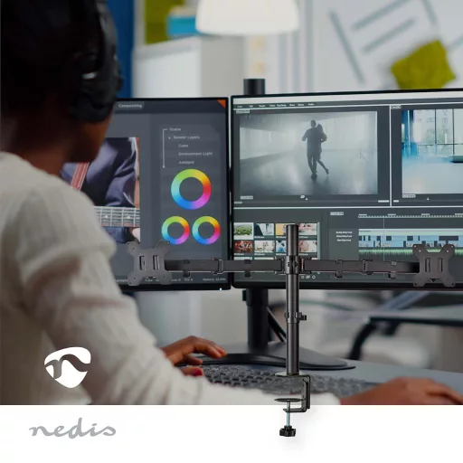 Nedis MMDOS110BK asztali TV konzol 81,3 cm (32") Fekete