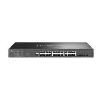   TP-Link Omada SG3428X hálózati kapcsoló Vezérelt L2+/L3 Gigabit Ethernet (10/100/1000) 1U Fekete