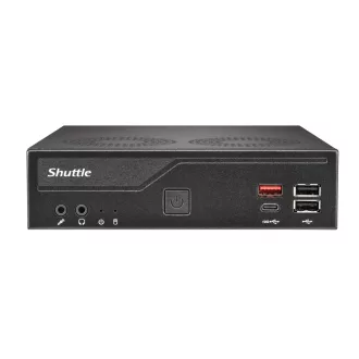   Shuttle Slim PC DH810 1,35 liter méretű számítógép Fekete LGA 1851 (Socket V1)