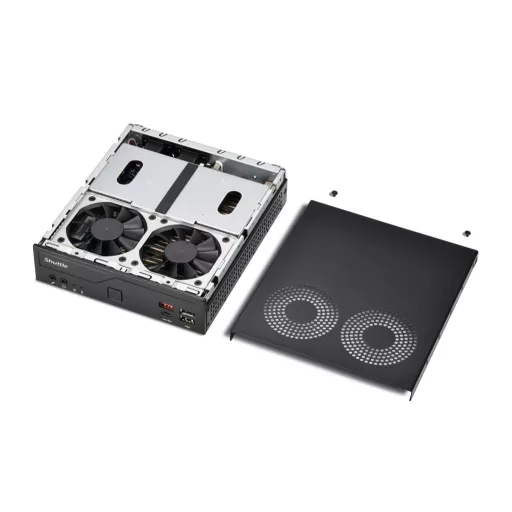 Shuttle Slim PC DH810 1,35 liter méretű számítógép Fekete LGA 1851 (Socket V1)