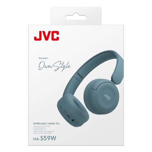 JVC HA-S59W Headset Vezetékes és vezeték nélküli Fejpánt Zene/általános Bluetooth Kék