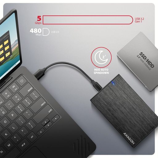 EE25-XA6C USB-C 3.2 Gen 1 SATA 6G 2.5inch 5Gbps