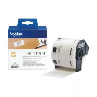 Brother DK-11209 címkéző szalag Fehéren fekete