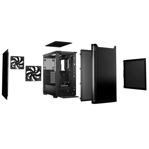 be quiet! PURE BASE 501 Black Midi Tower Fekete