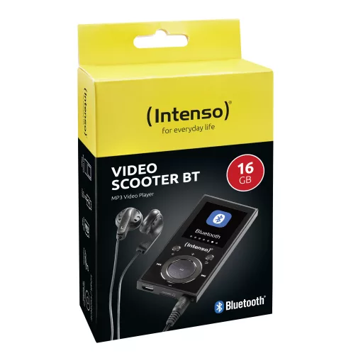 Intenso Video Scooter BT MP3 lejátszó 16 GB Fekete