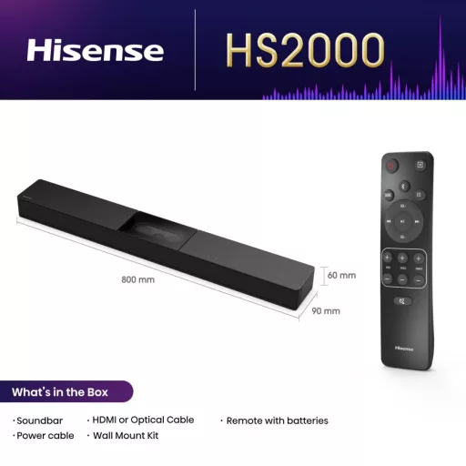 Hisense HS2000 2.1 csatornák 240 W