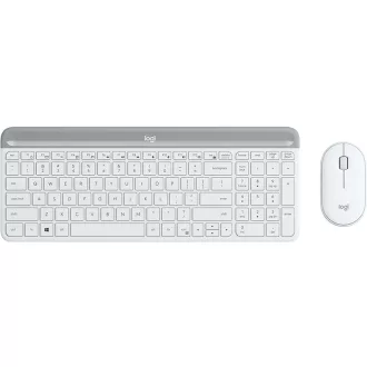   Logitech 920-009205 billentyűzet Egér mellékelve Univerzális Vezeték nélküli RF QWERTY Nemzetközi amerikai Fehér