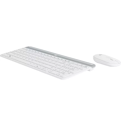 Logitech 920-009205 billentyűzet Egér mellékelve Univerzális Vezeték nélküli RF QWERTY Nemzetközi amerikai Fehér