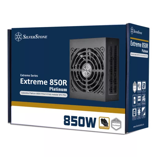 Silverstone SST-EX850R-PM 850 W 20-pin ATX SFX Fekete