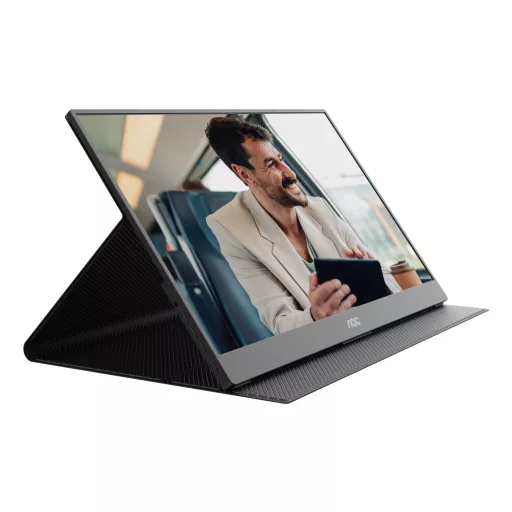 AOC 16T20E2 hordozható TV és monitor Hordozható monitor Fekete 39,6 cm (15.6") LED 1920 x 1080 pixelek