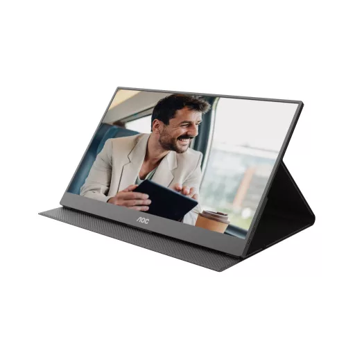 AOC 16T20E2 hordozható TV és monitor Hordozható monitor Fekete 39,6 cm (15.6") LED 1920 x 1080 pixelek