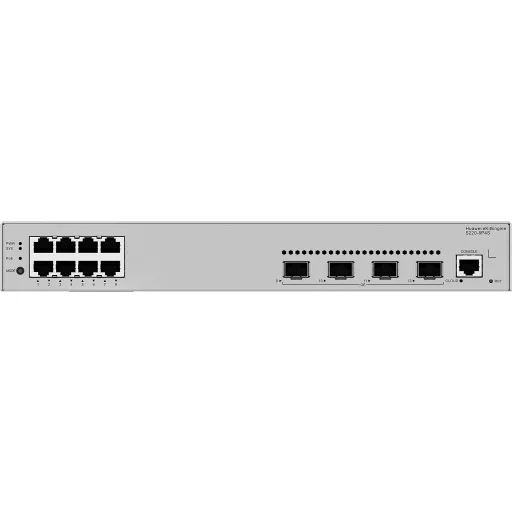 HUAWEI eKit S220 Series S220-8P4S Vezérelt L2 Gigabit Ethernet (10/100/1000) Ethernet-áramellátás (PoE) támogatása 1U Szürke