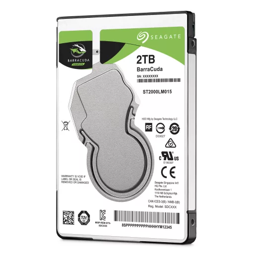 Seagate Barracuda 2.5" 2 TB 5400 RPM 128 MB 2.5" Serial ATA III