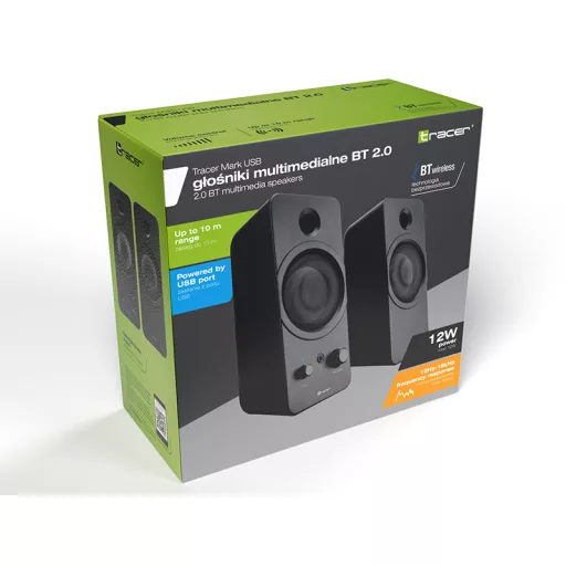 Tracer Speakers 2.0 Mark Fekete Vezetékes és vezeték nélküli 12 W
