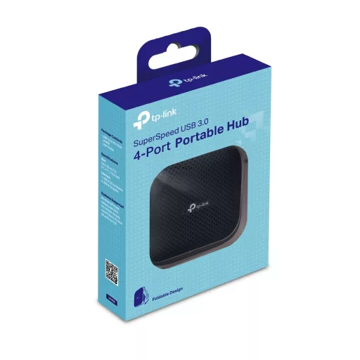 TP-Link UH400 hálózati csatlakozó USB 3.2 Gen 1 (3.1 Gen 1) Type-A 5000 Mbit/s Fekete