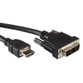 VALUE DVI - HDMI 1m HDMI A-típus (Standard) Fekete