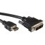 VALUE DVI - HDMI 1m HDMI A-típus (Standard) Fekete
