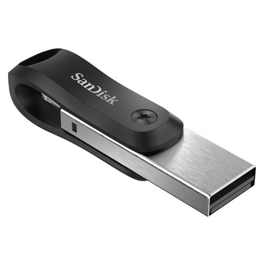 SanDisk iXpand USB flash meghajtó 64 GB USB Type-A / Lightning 3.2 Gen 2 (3.1 Gen 2) Fekete, Ezüst
