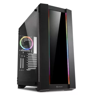 Sharkoon ELITE SHARK CA200G Midi Tower Fekete