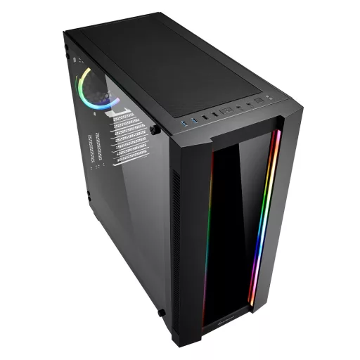 Sharkoon ELITE SHARK CA200G Midi Tower Fekete