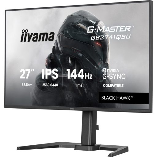 iiyama G-MASTER GB2741QSU-B1 68,6 cm (27") 2560 x 1440 pixelek 4K Ultra HD LED Fekete