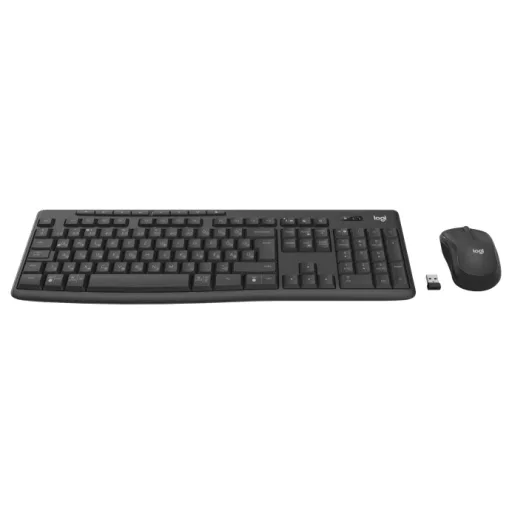Logitech MK370 Combo for Business billentyűzet Egér mellékelve Irodai RF vezeték nélküli + Bluetooth QWERTY Portugál Grafit