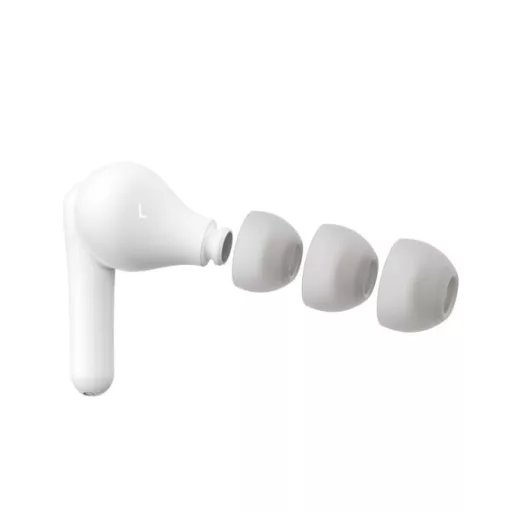 Belkin SoundForm Rhythm Headset Vezetékes és vezeték nélküli Hallójárati Hívás/zene USB C-típus Bluetooth Fehér