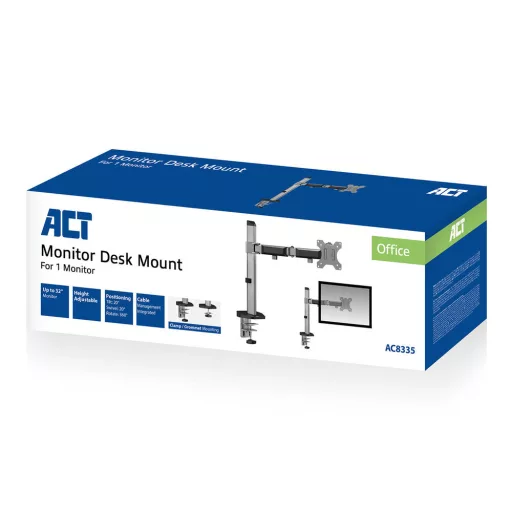 ACT AC8335 asztali TV konzol 81,3 cm (32") Ezüst